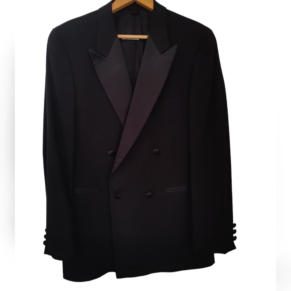 Neil Allyn Formal Collections Mens Black Wool Blazer Jacket